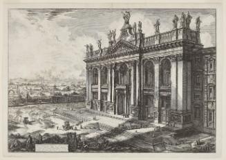 View of the façade of the St. John Lateran...from the Vedute di Roma (Views of Rome)