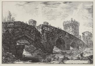 View of Ponte Lugano on the Anio...from the Vedute di Roma (Views of Rome)