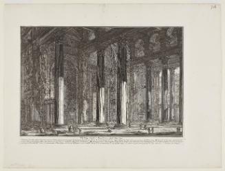 Interior view of the Pronaos of the Pantheon from the Vedute di Roma (Views of Rome)