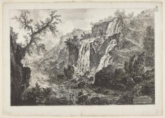 View of the Small Waterfall and Rapids, Tivoli from the Vedute di Roma (Views of Rome)