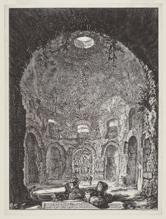 Interior view of the [so-called] Tempio della Tosse [Temple of the Cough]...from the Vedute di Roma (Views of Rome)