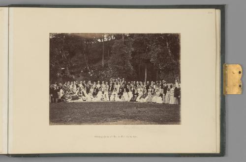 [Wedding Group at Hon. A. Ross', Simla, 1870]   from The Sutlej - Indian Groups etc.