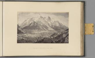 Range of Snowy Peaks above the Gangootri Glacier   from Himalayas