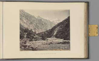 The Ganges and Snowy Peaks, three miles above Gangootri   from Himalayas