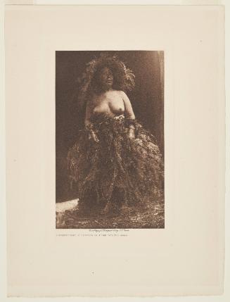 Ceremonial Costume of Hemlock Boughs from the volume The North American Indian