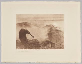 Cooking Whale Blubber from the volume The North American Indian