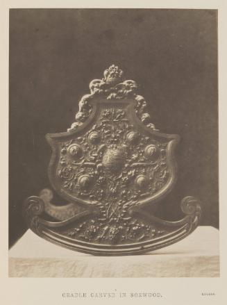 [Cradle Carved in Boxwood, Rogers]