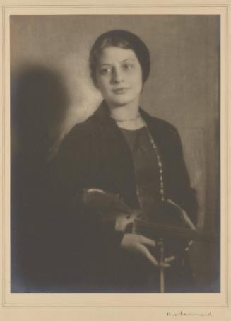 A Troubador (Frances Turner posed as a violinist)