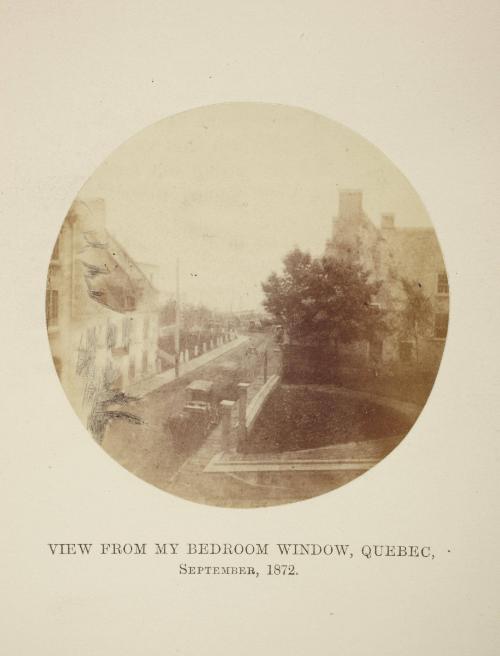 [View from Lady Brassey's window in Quebec City]