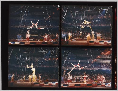 Original Contact Sheet, Moscow Circus, Boston Garden