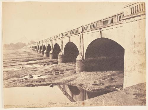 Trichinopoly. Bridge Over the Cavery, Rock in the Distance