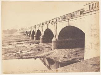 Trichinopoly. Bridge Over the Cavery, Rock in the Distance