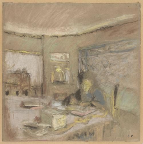 Madame Vuillard devant la table, à la Toquade