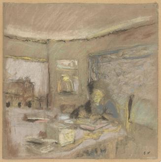 Madame Vuillard devant la table, à la Toquade