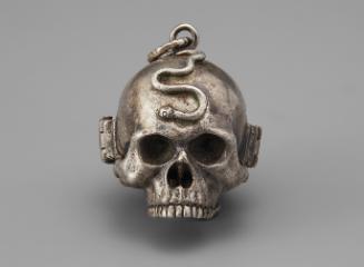 Silver Memento Mori Scent Capsule in the Form of a Skull