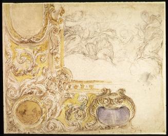 Design for a Section of a Ceiling Decoration