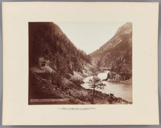 Tunnel No.12 and Entrance to Hell Gate Canyon, Looking Up Valley From Cutting 18 Miles Above Yale
