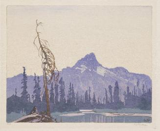 Mount Cathedral from Lake O'Hara B.C. from Ten Canadian Colour Prints Portfolio